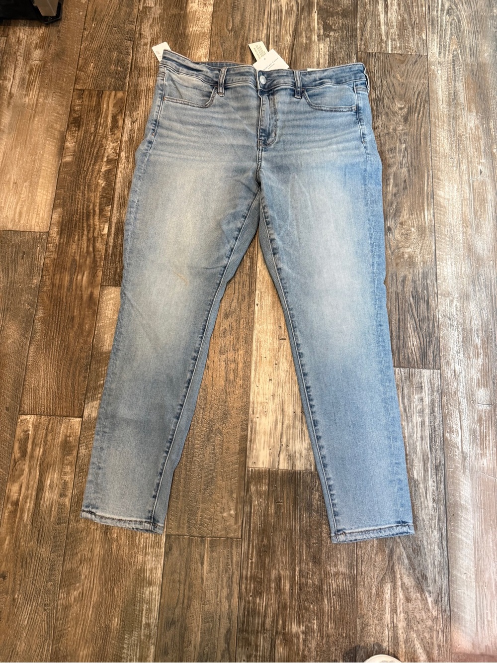 American Eagle Outfitters Light Blue Ankle Skinny Jeans